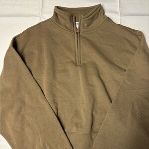 CROPPED 1/4 ZIP SWEATER 🤍